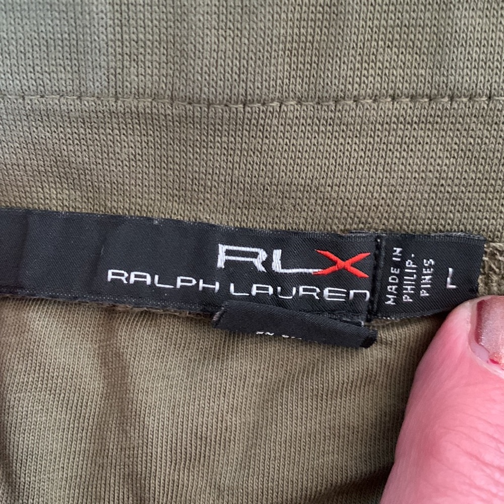 Worn once “RLX Ralph Lauren” olive drab joggers - Picture 5 of 8